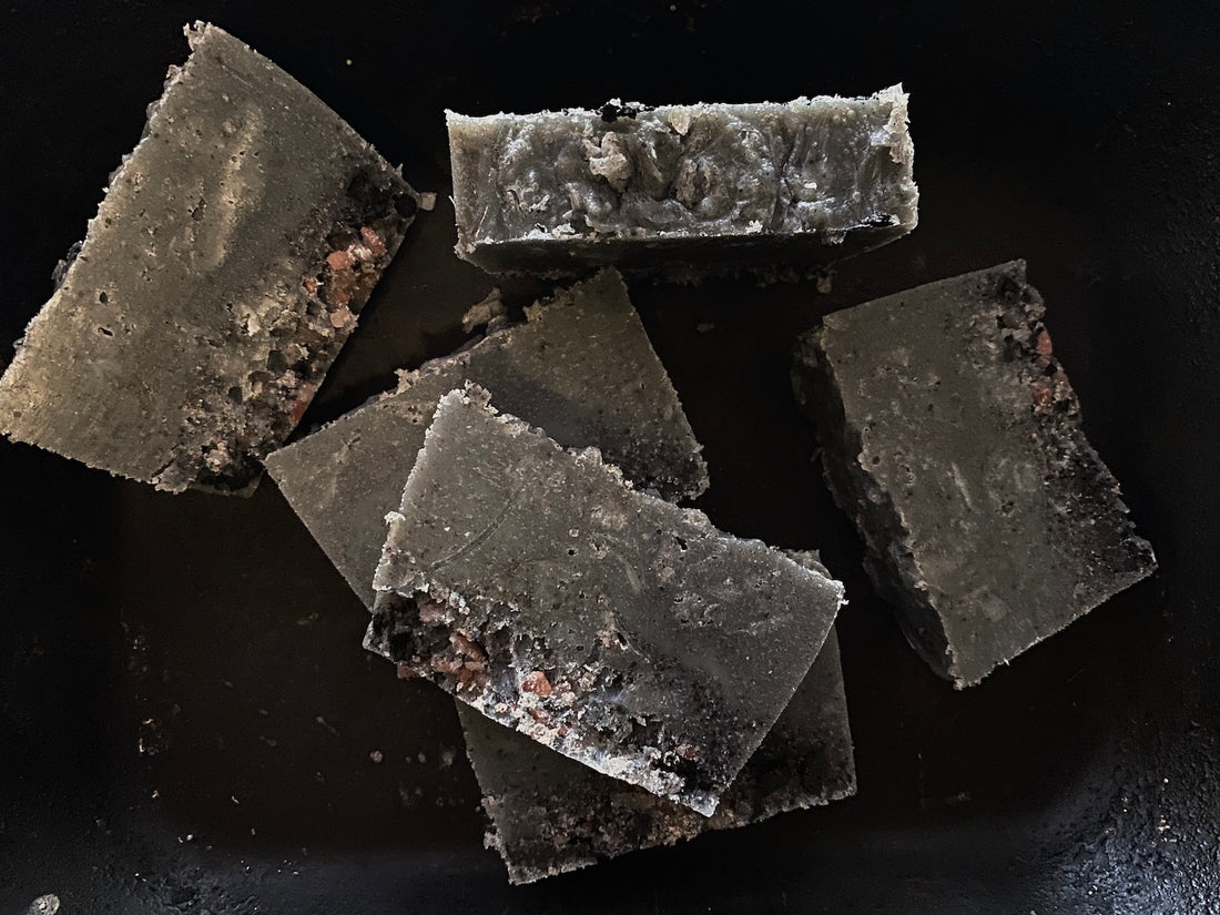 IN THE APOTHECARY: ACTIVATED CHARCOAL SOAP WITH CALCIUM BENTONITE CLAY