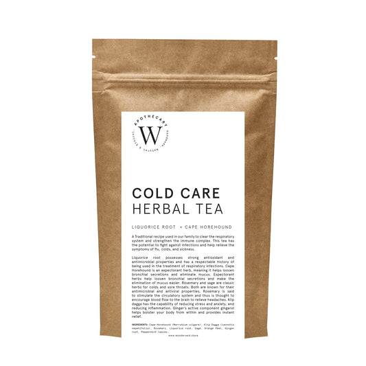 COLD CARE  HERBAL TEA - With Liquorice root + Cape Horehound