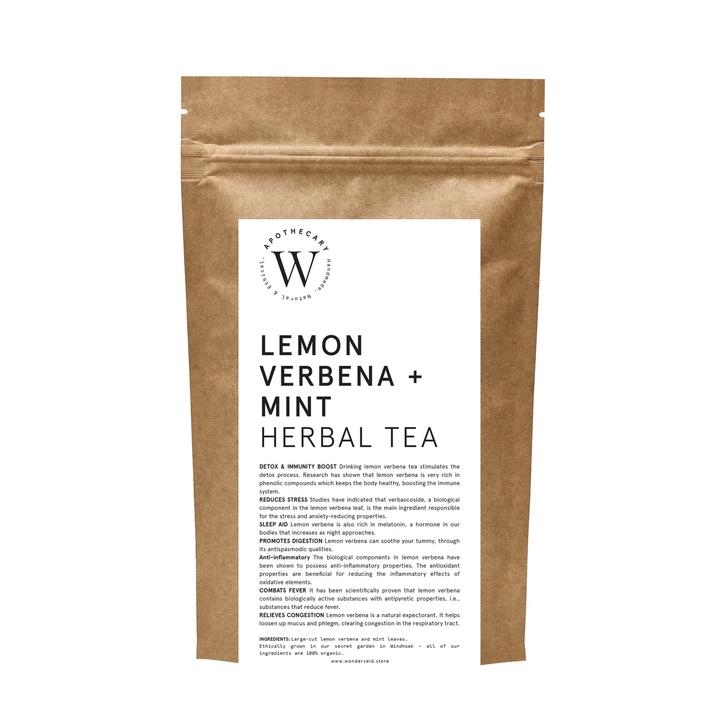 LEMON VERBENA + MINT HERBAL TEA