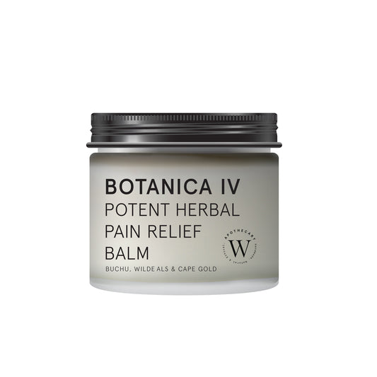 POTENT HERBAL PAIN RELIEF BALM with Buchu, Wilde Als & Cape Gold 